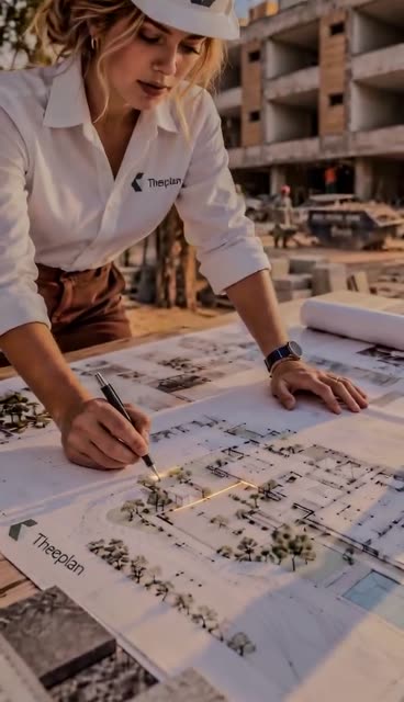 Engenheira desenha a planta que vira maquete 3D